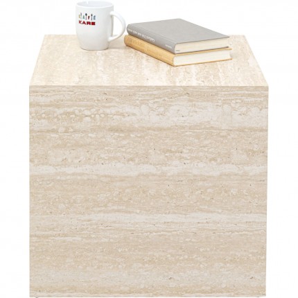 Side Table Travertino 45x45cm Kare Design
