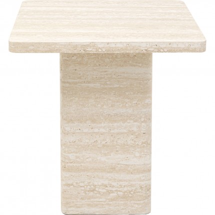 Table d'appoint Travertino 50x50cm Kare Design