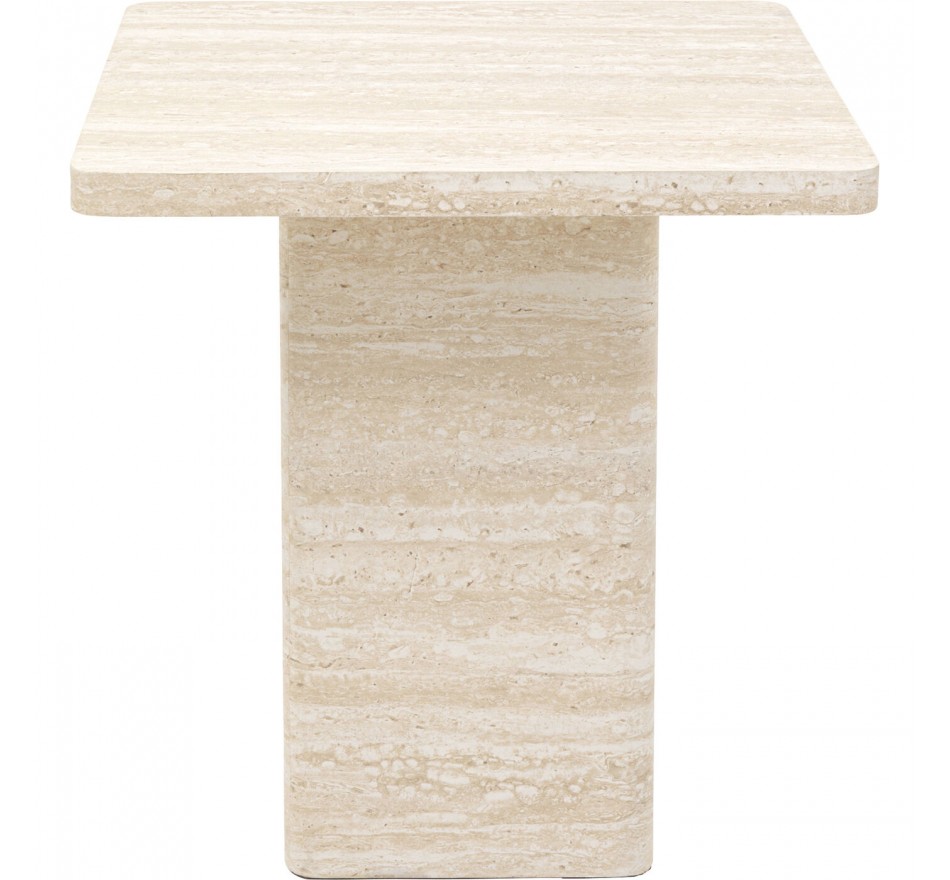 Table d'appoint Travertino 50x50cm Kare Design