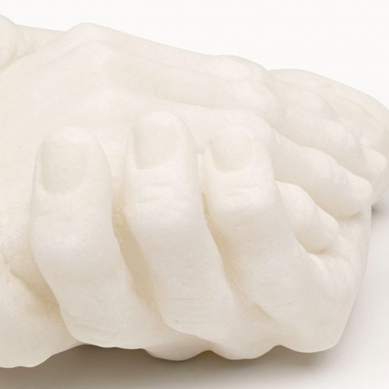 Déco poignée de mains beige 25cm Kare Design