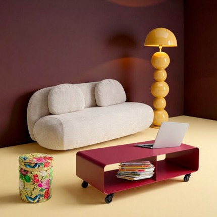 TV board Lounge on wheels purple Kare Design