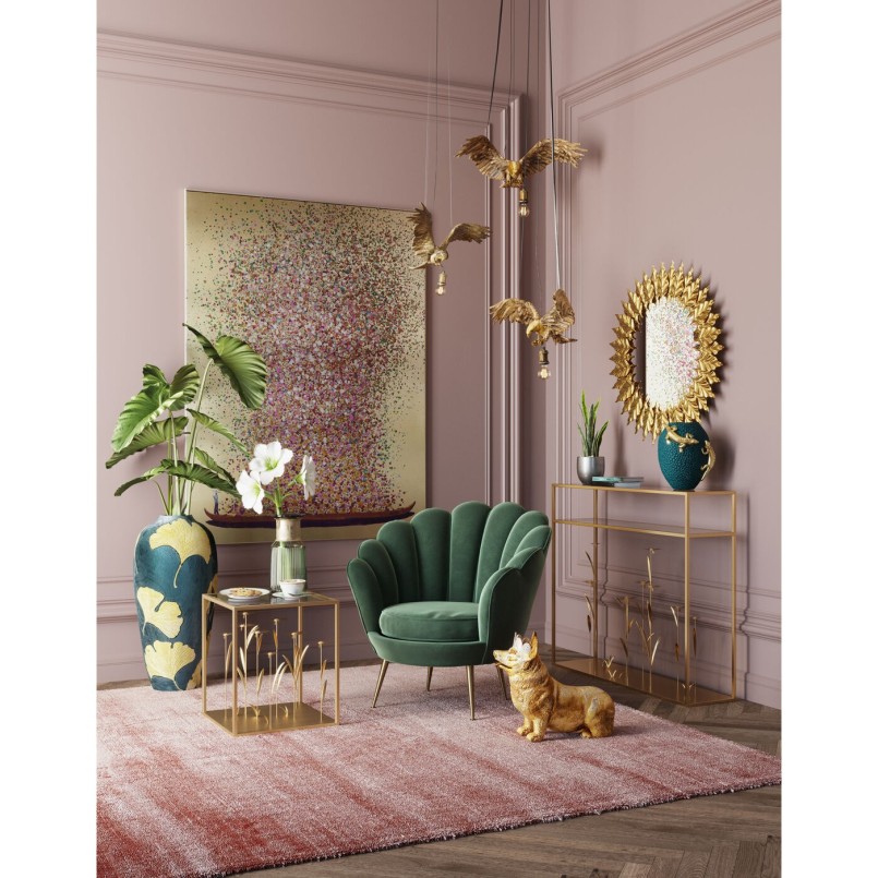 Tableau romantique doré - Touched Flower Boat - Kare Design