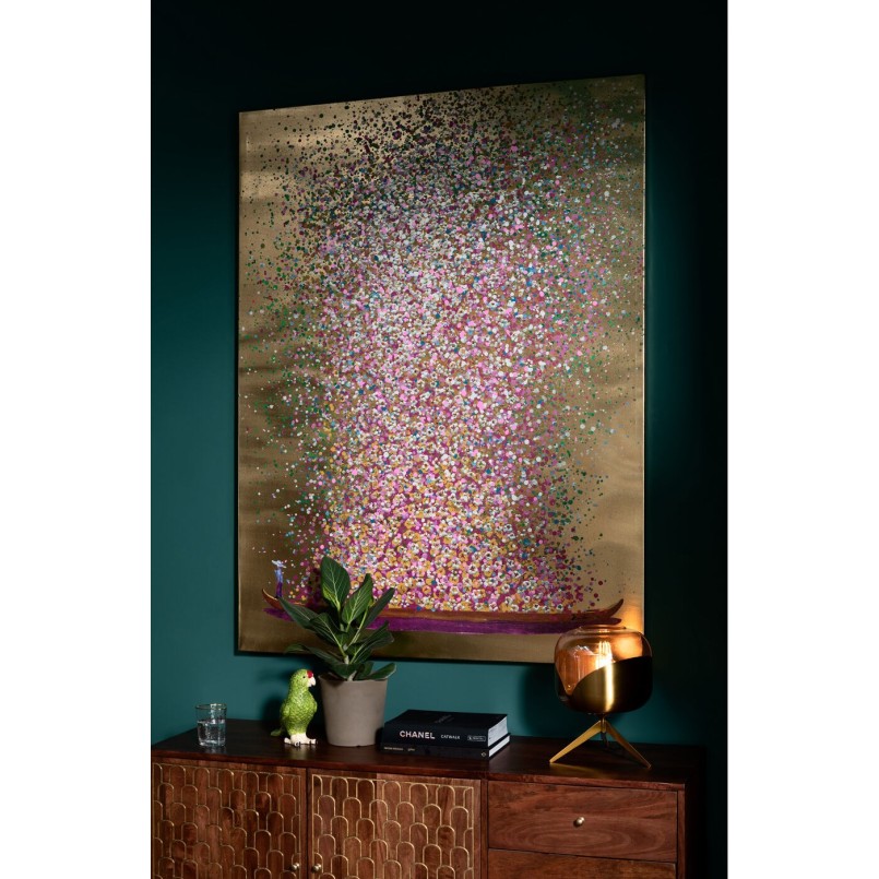 Romantic golden painting - Touched Flower Boat - Kare Design