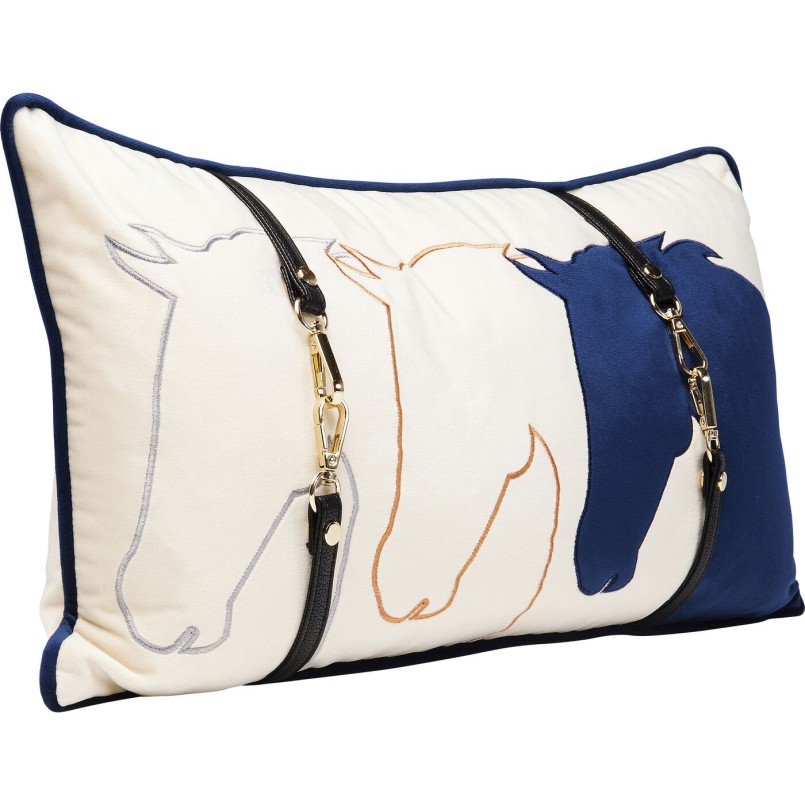 Coussin trois têtes de chevaux - Kare Design