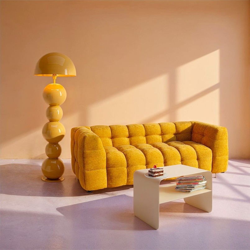 Table basse crème en acier - Lounge - Kare Design