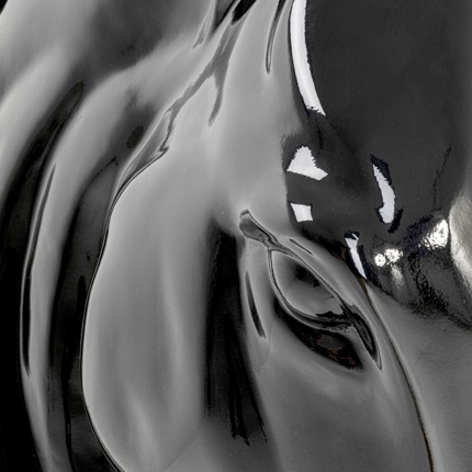 Deco horse head black XL 180cm Kare Design