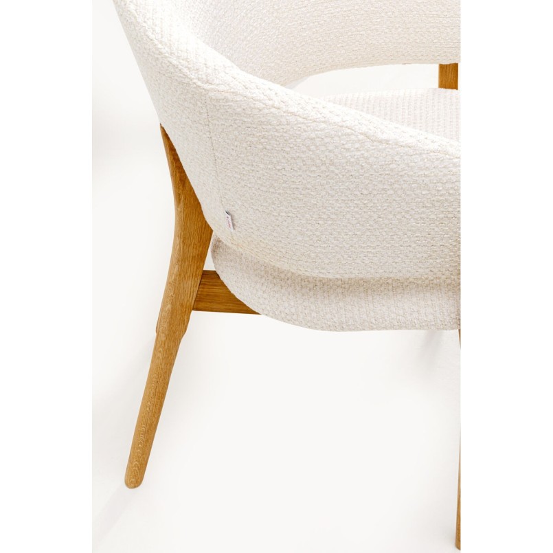 Chaise a. acc. August écru melange