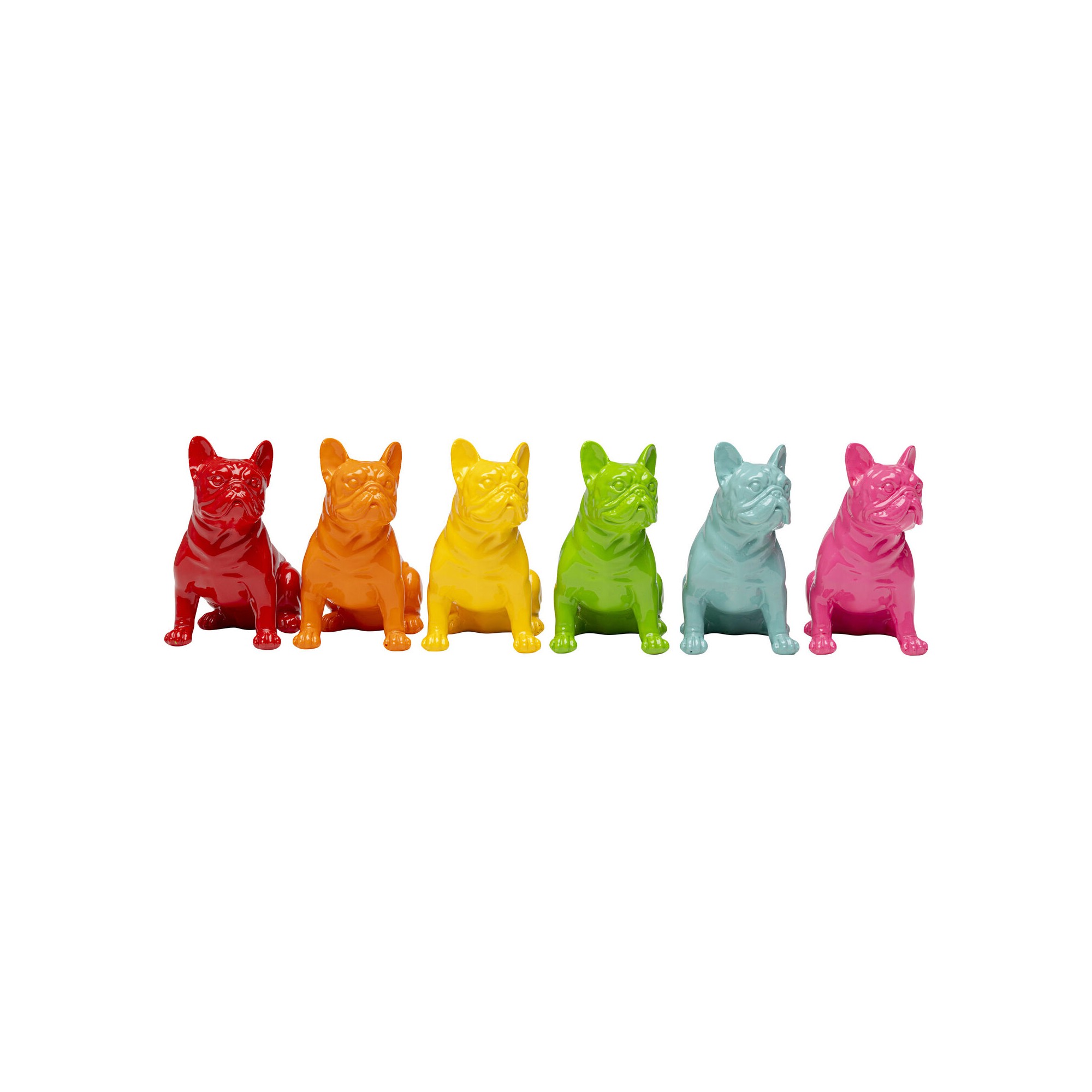 Figurine décorative Perro Sit Colore 9cm assorti