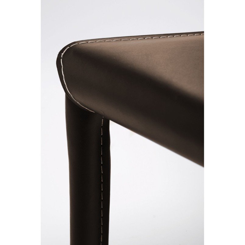 Chaise cuir marron - Milano - Kare Design