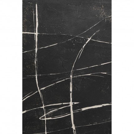 Tableau Sketch 120x120cm noir Kare Design