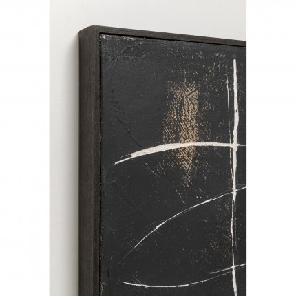 Canvas Picture 120x120cm black Kare Design