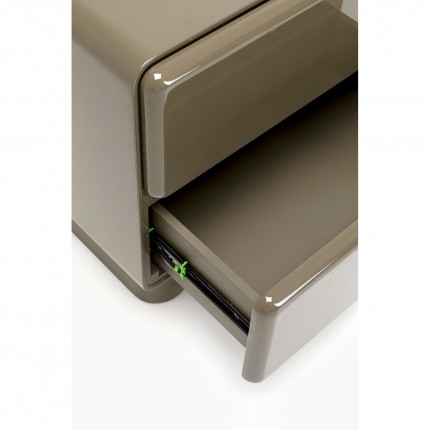 Nightstand Eliano 2 drawers khaki Kare Design
