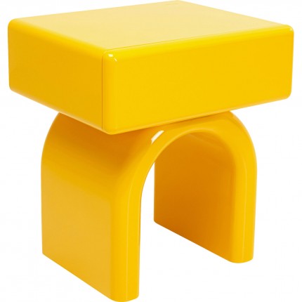 Chevet Eliano 1 tiroir jaune Kare Design