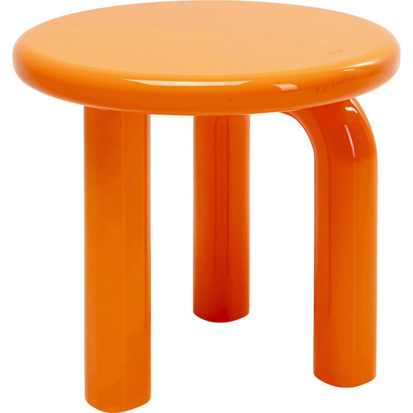Table d appoint Eliano orange Ø50cm