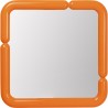 Miroir mural Eliano orange 90x90cm