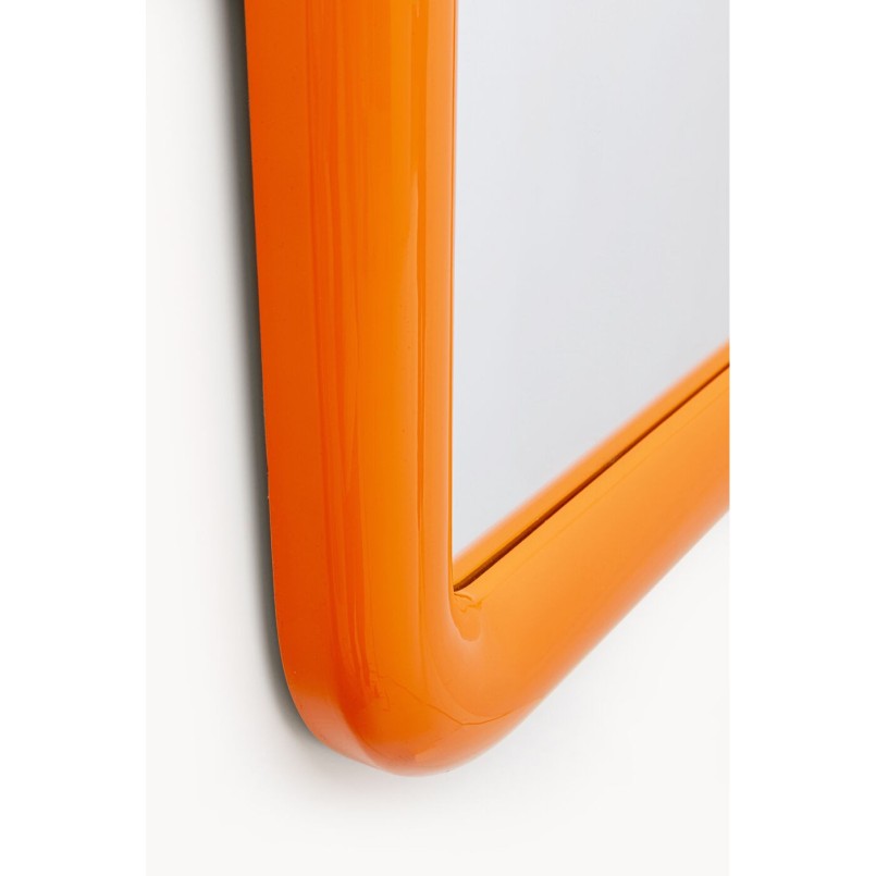 Miroir mural Eliano orange 90x90cm