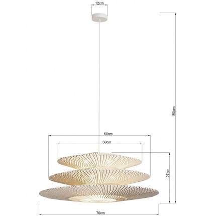 Pendant Lamp Facile Tre Ø70cm Kare Design