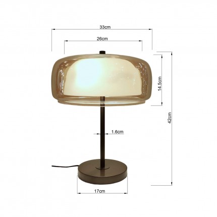 Lampe Shield 42cm Kare Design