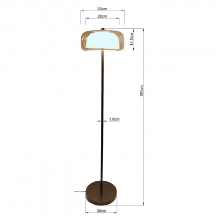 Lampadaire Shield 150cm Kare Design