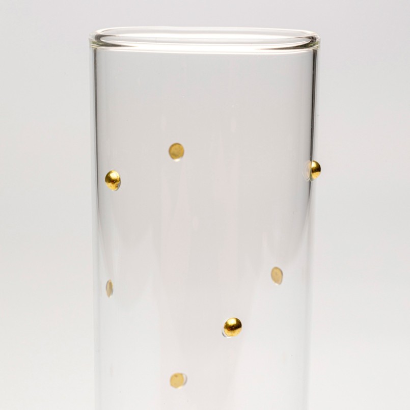 Champagne Glass Glam Dots gold (4/set) Kare Design