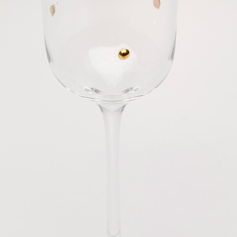 Champagne Glass Glam Dots gold (4/set) Kare Design