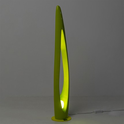 Lampadaire Flow Flame 132cm vert Kare Design