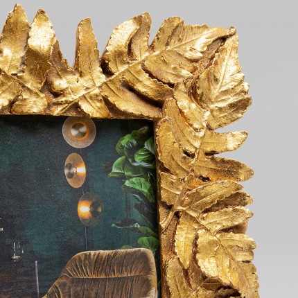 Cadre photo feuilles dorées Kare Design