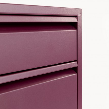 Shoe Container Caruso purple 3+1 drawers Kare Design