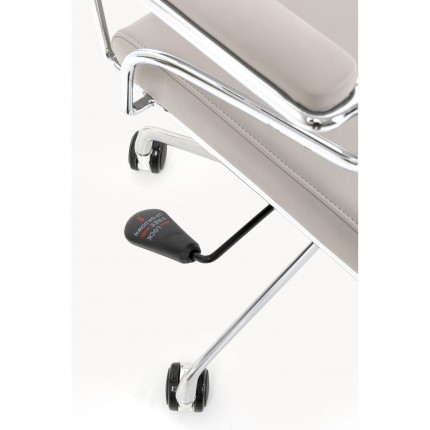 Chaise de bureau pivotante Dottore grise Kare Design