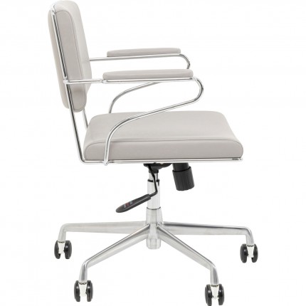 Chaise de bureau pivotante Dottore grise Kare Design