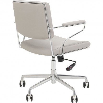 Chaise de bureau pivotante Dottore grise Kare Design