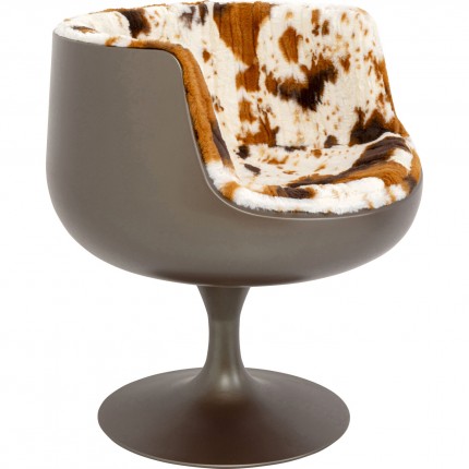 Fauteuil pivotant Club vache Kare Design