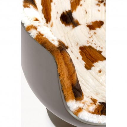 Fauteuil pivotant Club vache Kare Design