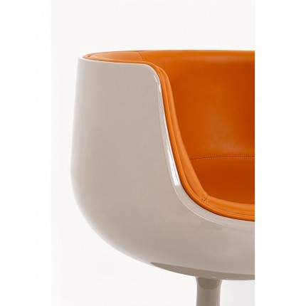 Swivel Armchair Club orange Kare Design