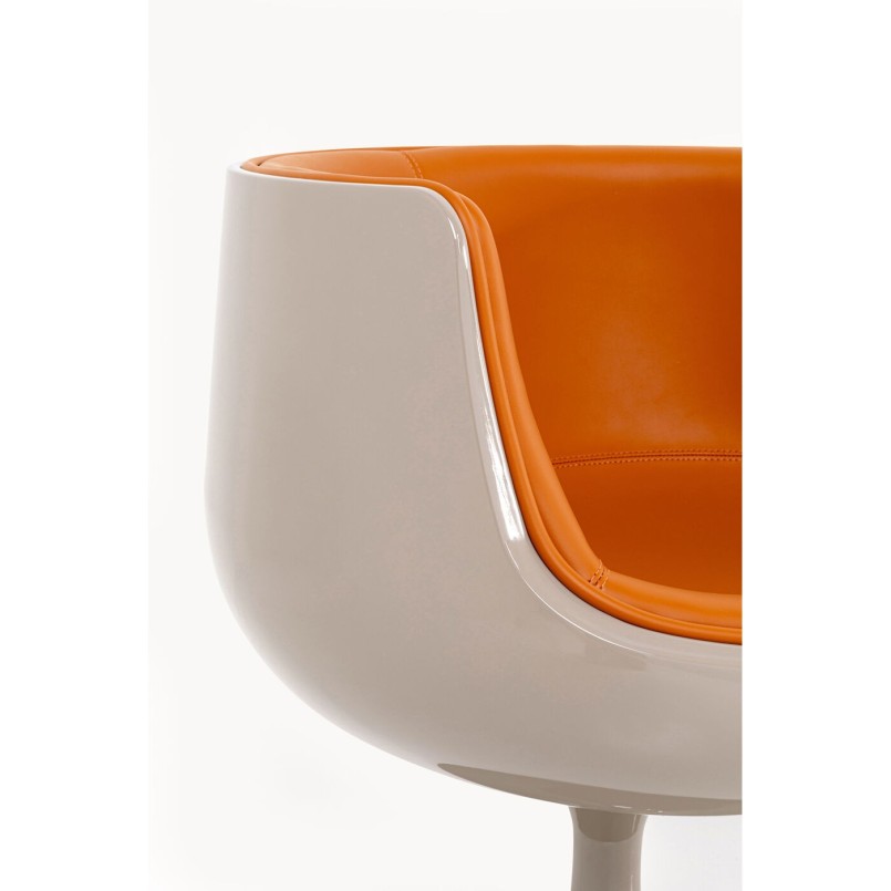 Chaise pivotante  Club orange