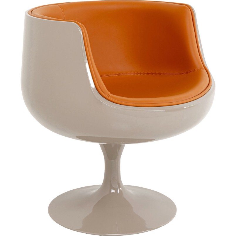 Chaise pivotante  Club orange