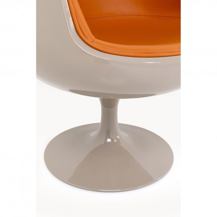 Swivel Armchair Club orange Kare Design