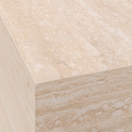 Table d'appoint Travertino 45x45cm Kare Design