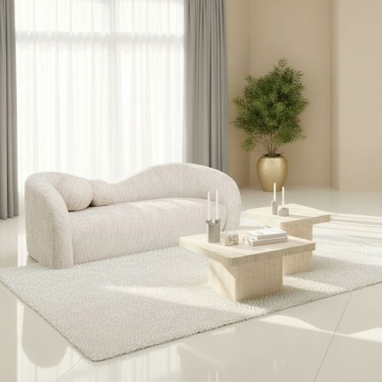 Table basse Travertino 80x80cm Kare Design