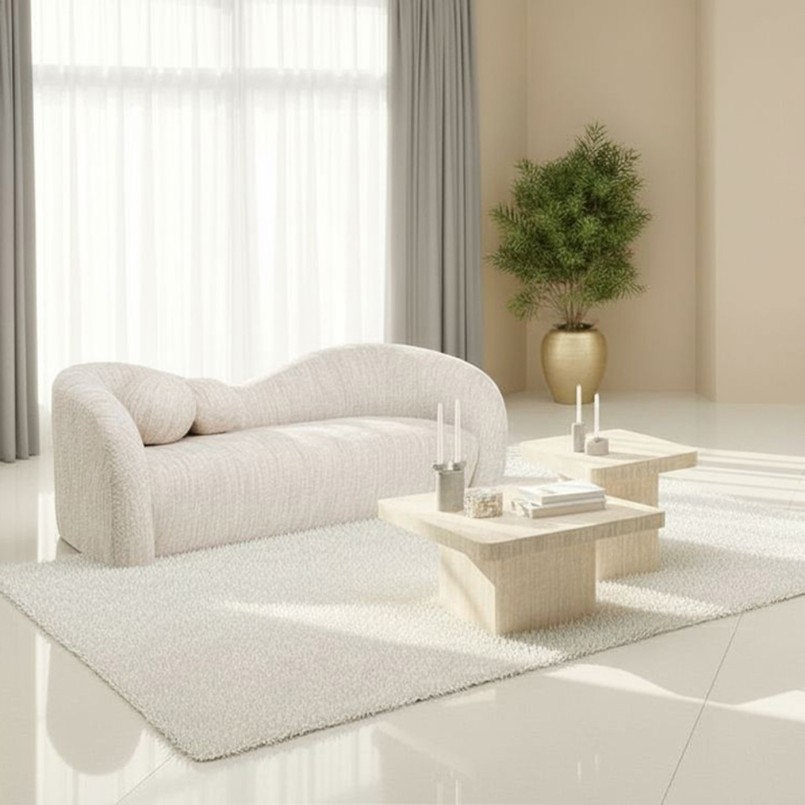 Coffee Table Travertino 80x80cm Kare Design