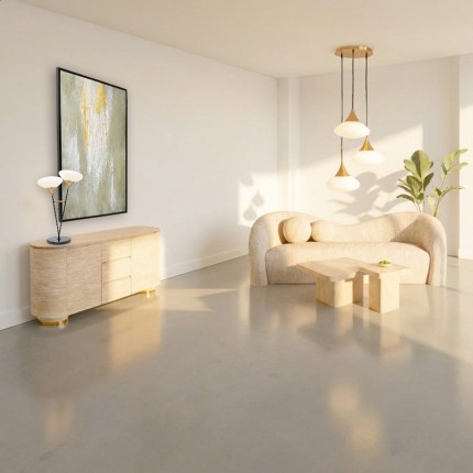 Coffee Table Travertino 80x80cm Kare Design