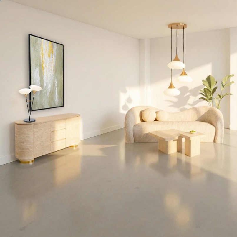 Coffee Table Travertino 80x80cm Kare Design