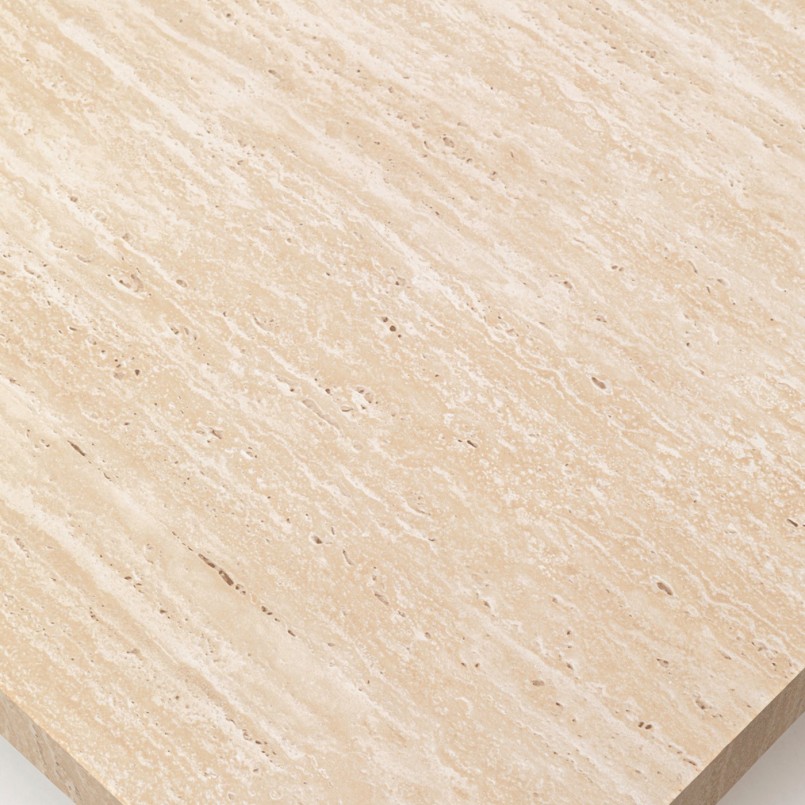 Table basse carrée imitation pierre - Travertino - Kare Design