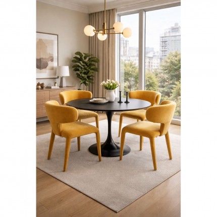 Chair Tobi yellow Kare Design