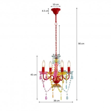Lustre Starlight 4 bras Kare Design