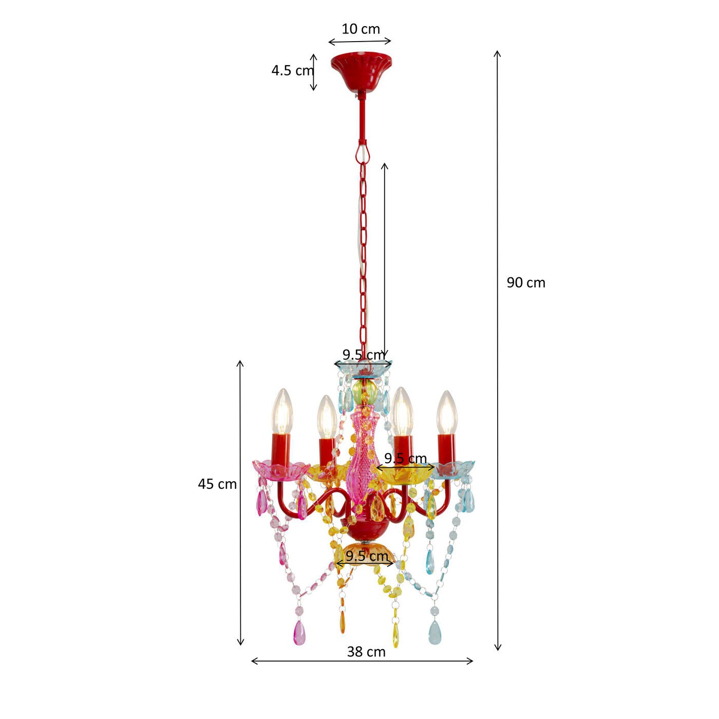 Lustre Starlight 4 bras Kare Design