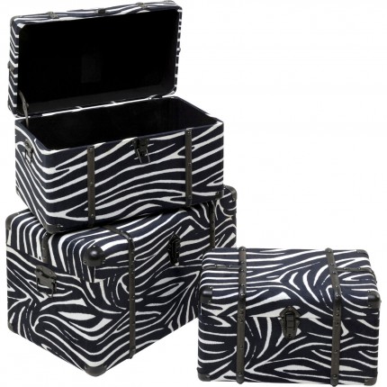 Trunk Wild Animal zebra (3/Set) Kare Design