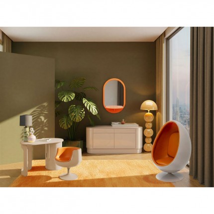 Swivel Armchair Eye Ball orange Kare design