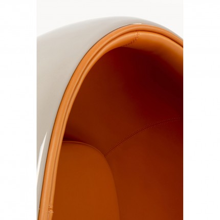 Fauteuil pivotant Eye Ball orange Kare Design