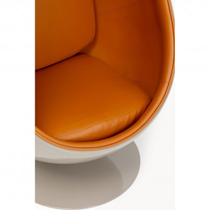 Fauteuil pivotant Eye Ball orange Kare Design